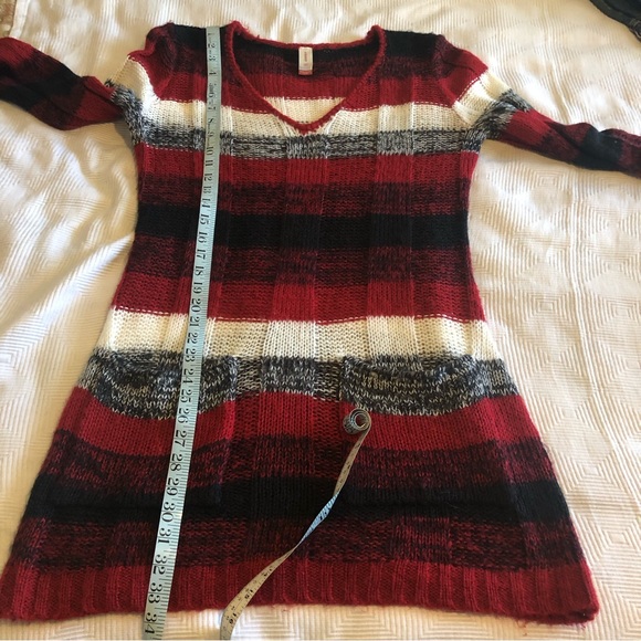 NoBo Striped Sweater Dress or Tunic with Pockets - Picture 2 of 8